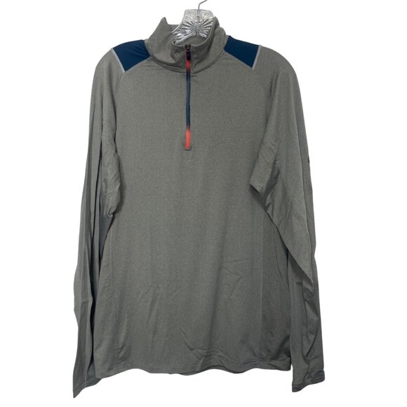 Body Glove 1/4 Zip Shirt Mens Medium Gray Athletic Pullover Activewear - Picture 1 of 9
